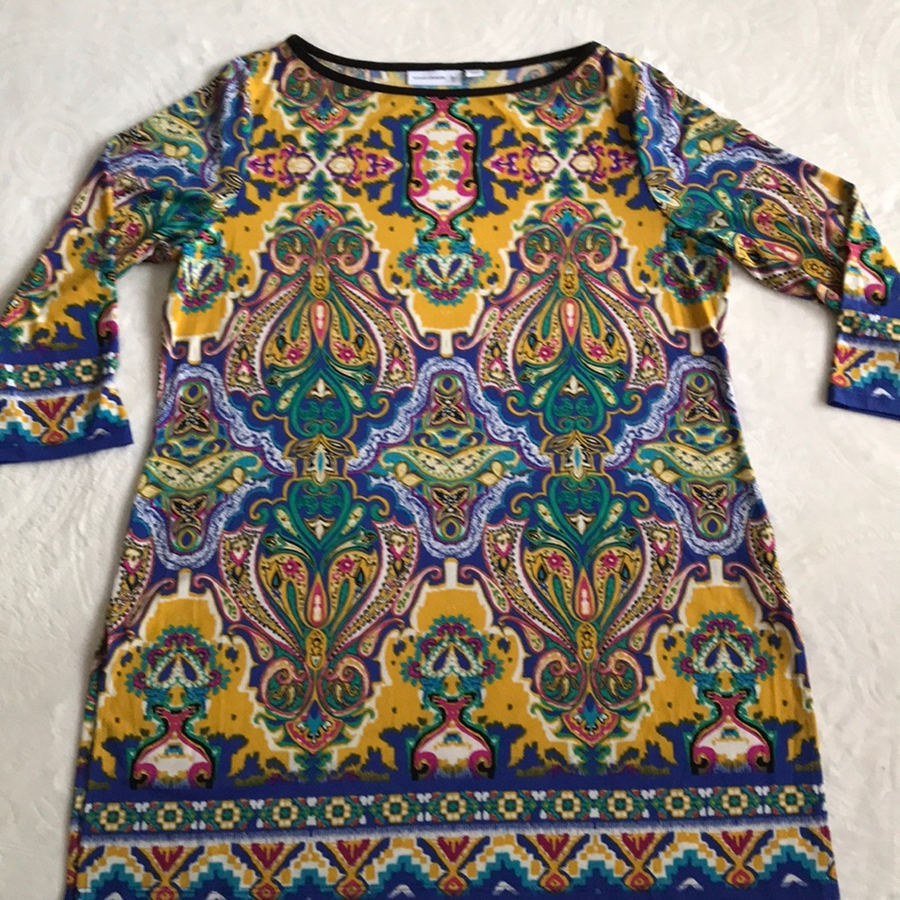 Colorful Susan Graver sz M dress or long top